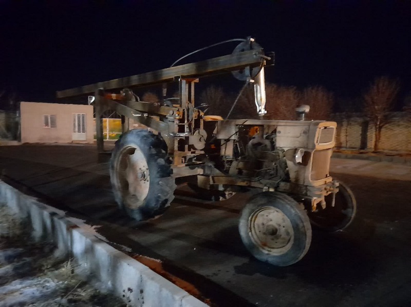 توقیف دستگاه حفاری غیر مجاز در کبودراهنگ